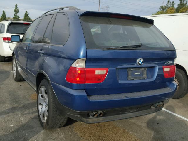 WBAFB3344YLH01526 - 2000 BMW X5 4.4I BLUE photo 3