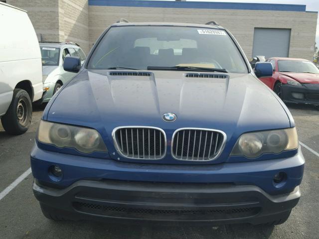 WBAFB3344YLH01526 - 2000 BMW X5 4.4I BLUE photo 9