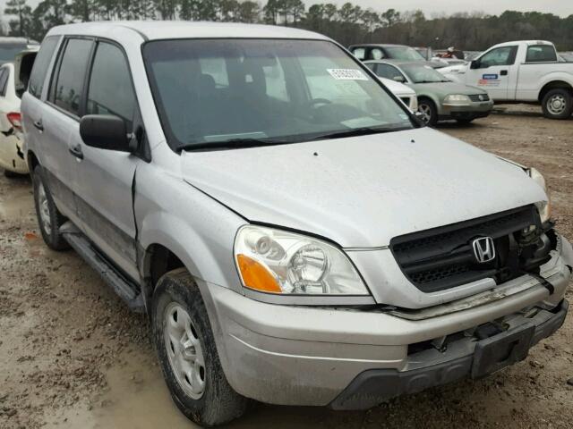 2HKYF18195H549405 - 2005 HONDA PILOT LX SILVER photo 1