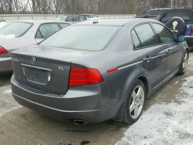 19UUA66215A072080 - 2005 ACURA TL GRAY photo 4