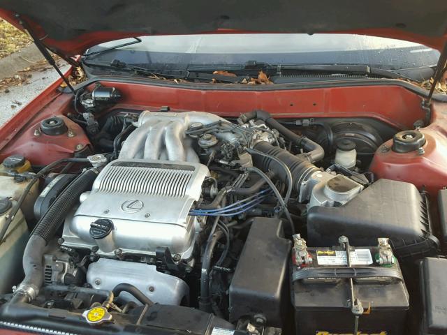 JT8VK13T9N0113821 - 1992 LEXUS ES 300 RED photo 7