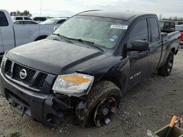 1N6BA06A28N359478 - 2008 NISSAN TITAN XE BLACK photo 2