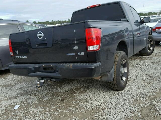 1N6BA06A28N359478 - 2008 NISSAN TITAN XE BLACK photo 4