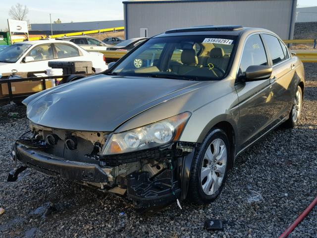 1HGCP26898A070315 - 2008 HONDA ACCORD EXL GOLD photo 2