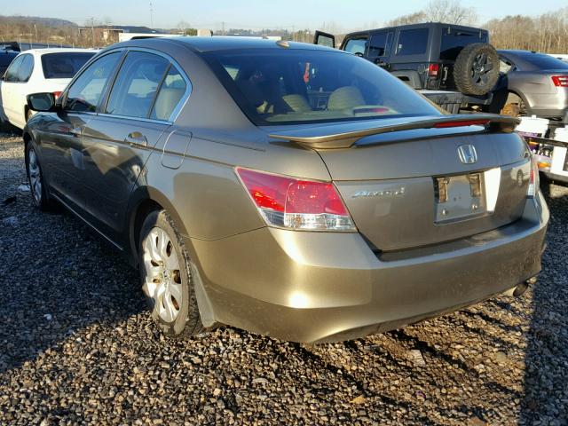 1HGCP26898A070315 - 2008 HONDA ACCORD EXL GOLD photo 3