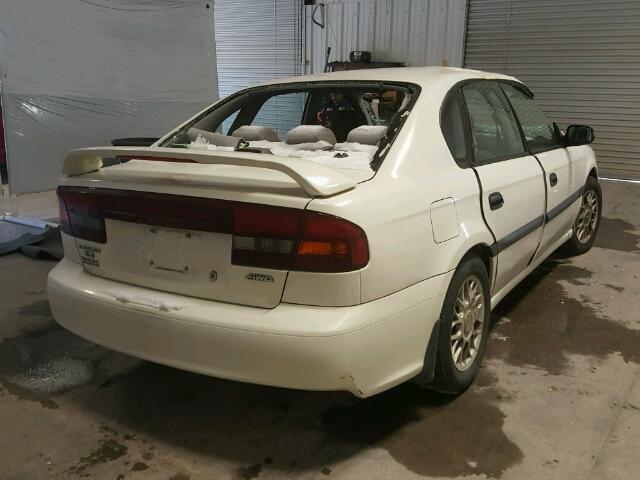 4S3BE635517214737 - 2001 SUBARU LEGACY L WHITE photo 4