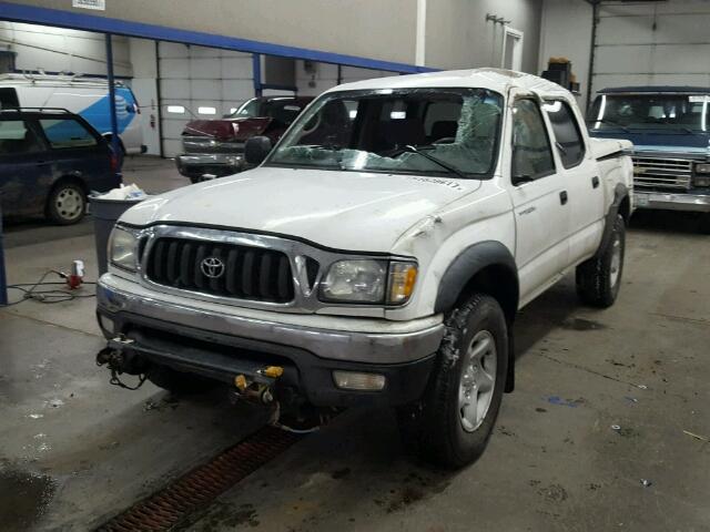 5TEHN72N14Z351527 - 2004 TOYOTA TACOMA DOU WHITE photo 2