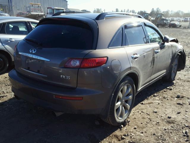 JNRAS08W83X201633 - 2003 INFINITI FX35 BROWN photo 4