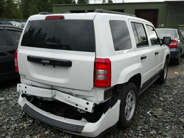 1C4NJPBA0GD789349 - 2016 JEEP PATRIOT SP WHITE photo 4