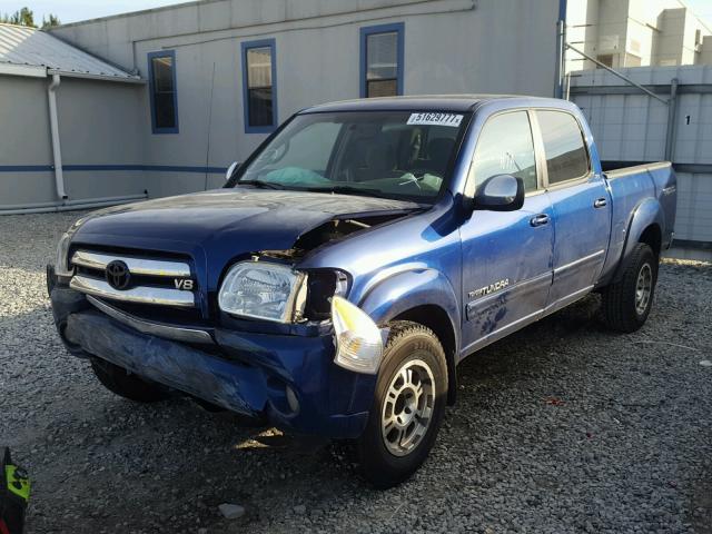 5TBDT44116S534612 - 2006 TOYOTA TUNDRA DOU BLUE photo 2