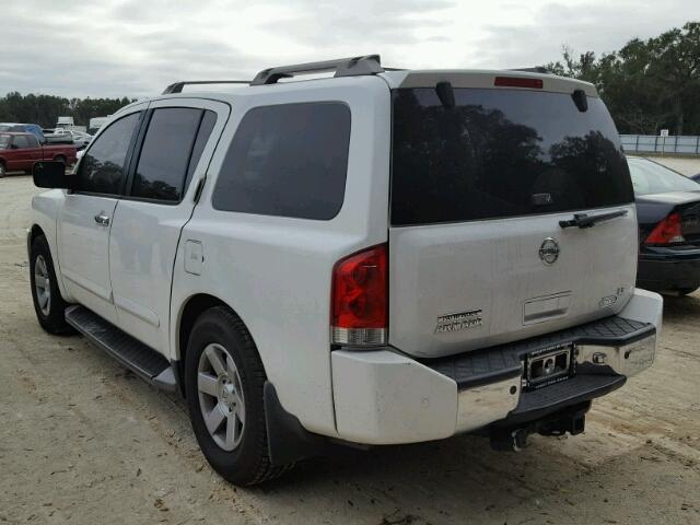 5N1AA08A14N727179 - 2004 NISSAN ARMADA SE WHITE photo 3