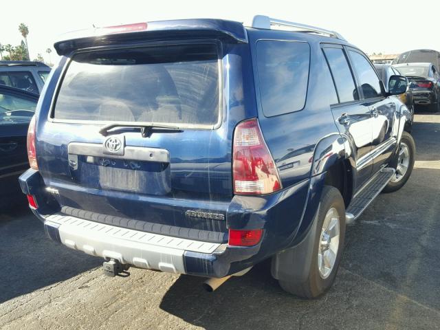 JTEZU17R448018560 - 2004 TOYOTA 4RUNNER LI BLUE photo 4