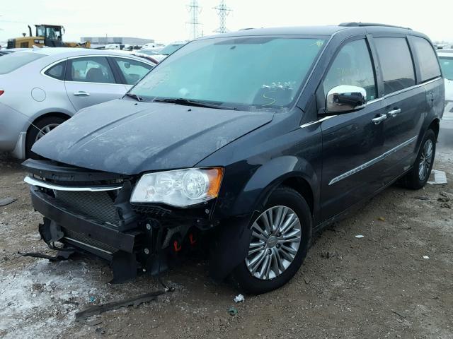 2C4RC1CG0ER234696 - 2014 CHRYSLER TOWN & COU BLUE photo 2