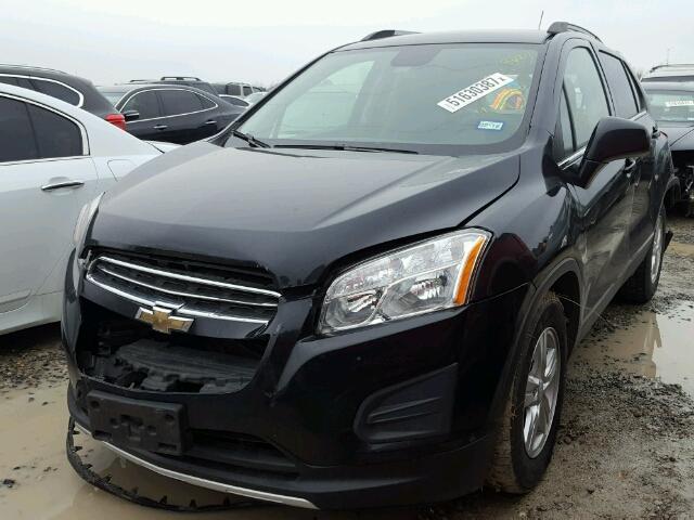 KL7CJLSBXGB593050 - 2016 CHEVROLET TRAX 1LT BLACK photo 2