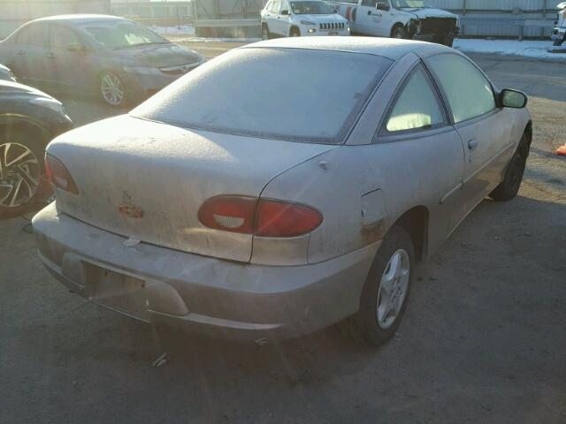 1G1JC124917271593 - 2001 CHEVROLET CAVALIER BROWN photo 4