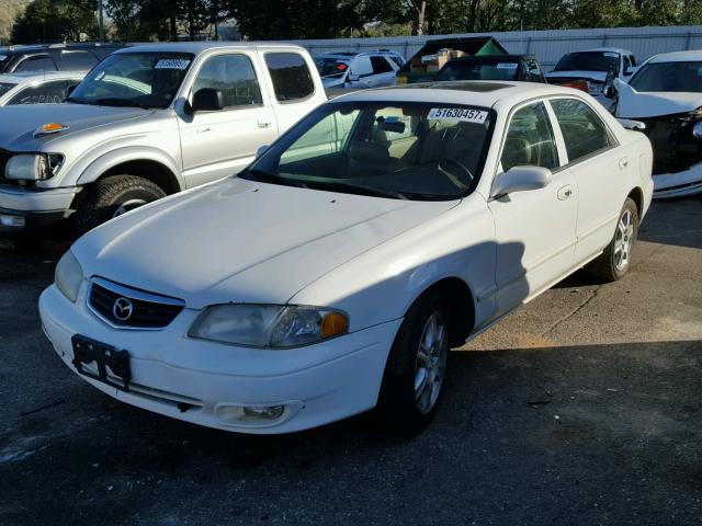 1YVGF22D615223134 - 2001 MAZDA 626 ES WHITE photo 2