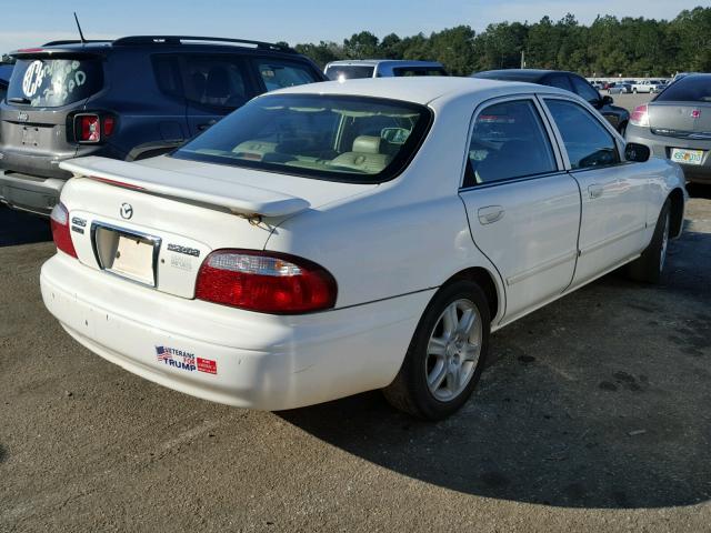 1YVGF22D615223134 - 2001 MAZDA 626 ES WHITE photo 4