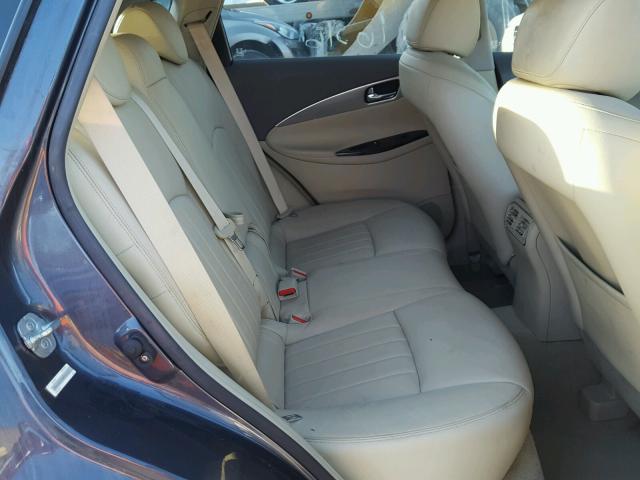 JNKAJ09F08M356542 - 2008 INFINITI EX35 BASE BLUE photo 6