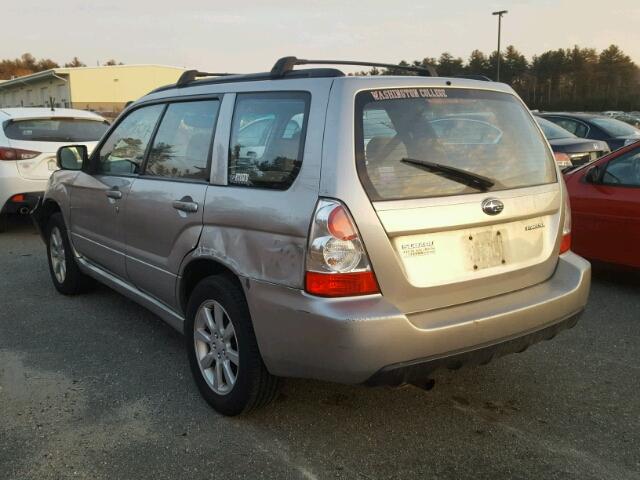 JF1SG65616H702963 - 2006 SUBARU FORESTER 2 SILVER photo 3