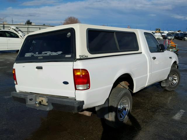 1FTYR10C0XUB44076 - 1999 FORD RANGER WHITE photo 4