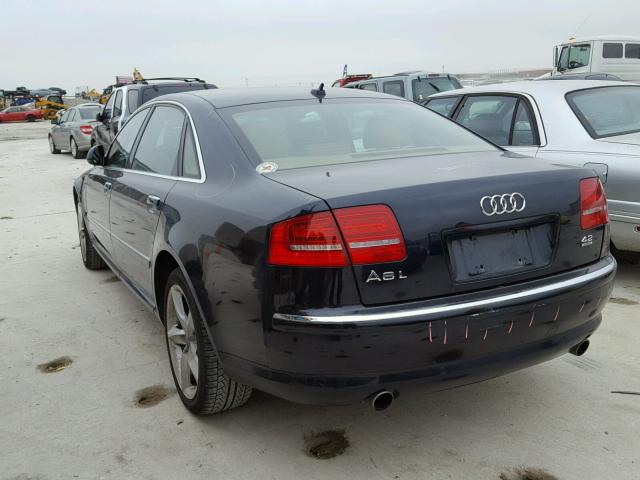 WAUMV94E29N005226 - 2009 AUDI A8 L QUATT BLUE photo 3