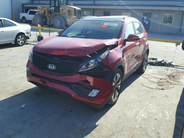 KNDPCCA60C7172860 - 2012 KIA SPORTAGE S RED photo 2