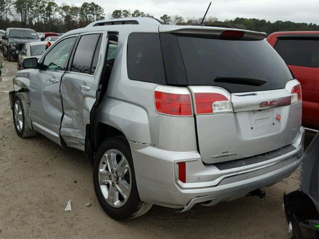 2GKALREK7G6149585 - 2016 GMC TERRAIN DE SILVER photo 3