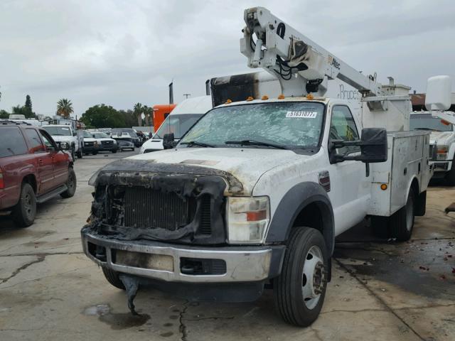 1FDXF46R78ED87103 - 2008 FORD F450 SUPER WHITE photo 2