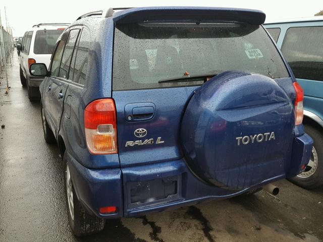 JTEGH20V926005045 - 2002 TOYOTA RAV4 BLUE photo 3