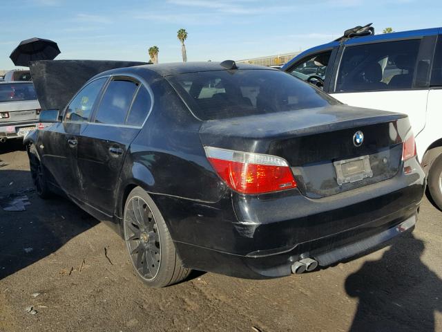 WBANA535X5B864571 - 2005 BMW 525 I BLACK photo 3