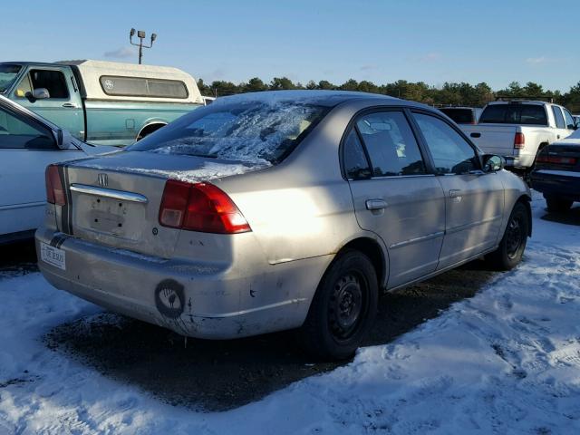 2HGES26752H512174 - 2002 HONDA CIVIC EX BEIGE photo 4