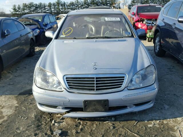 WDBNG70J91A221500 - 2001 MERCEDES-BENZ S 430 BLUE photo 9