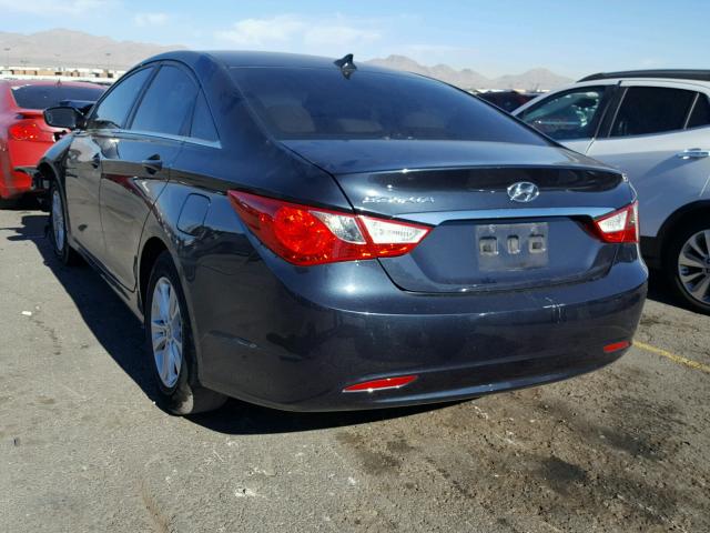 5NPEB4AC1DH755974 - 2013 HYUNDAI SONATA GLS BLACK photo 3