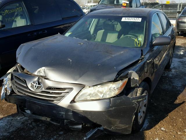 4T4BE46K28R026566 - 2008 TOYOTA CAMRY CE GRAY photo 2