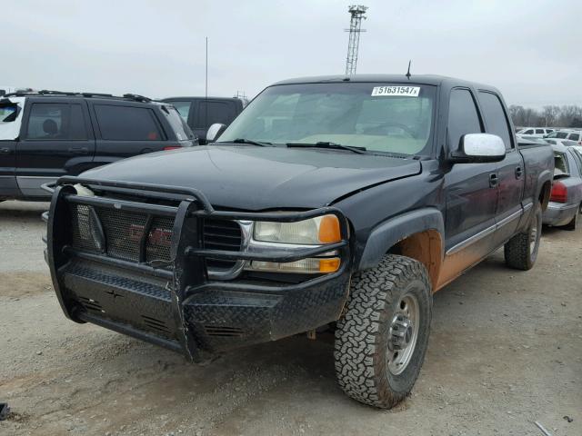 1GTGK13U01F209136 - 2001 GMC SIERRA K15 BLACK photo 2