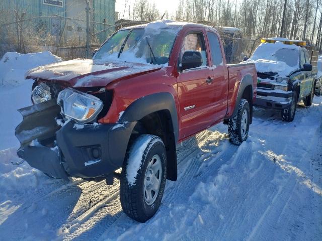 5TFUX4EN5FX035870 - 2015 TOYOTA TACOMA ACC RED photo 2