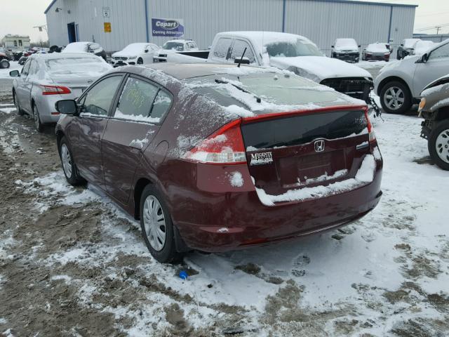 JHMZE2H34BS011737 - 2011 HONDA INSIGHT PURPLE photo 3