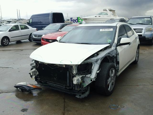 JH4CU26619C028487 - 2009 ACURA TSX WHITE photo 2