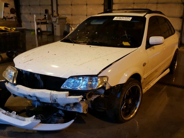 JM1BJ246631130945 - 2003 MAZDA PROTEGE PR WHITE photo 2