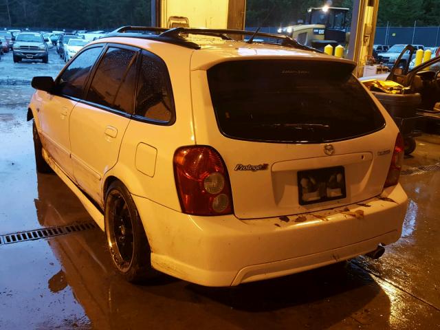 JM1BJ246631130945 - 2003 MAZDA PROTEGE PR WHITE photo 3