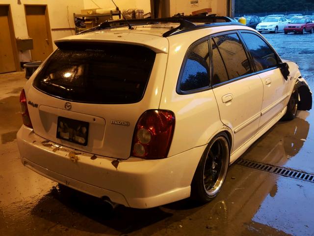 JM1BJ246631130945 - 2003 MAZDA PROTEGE PR WHITE photo 4
