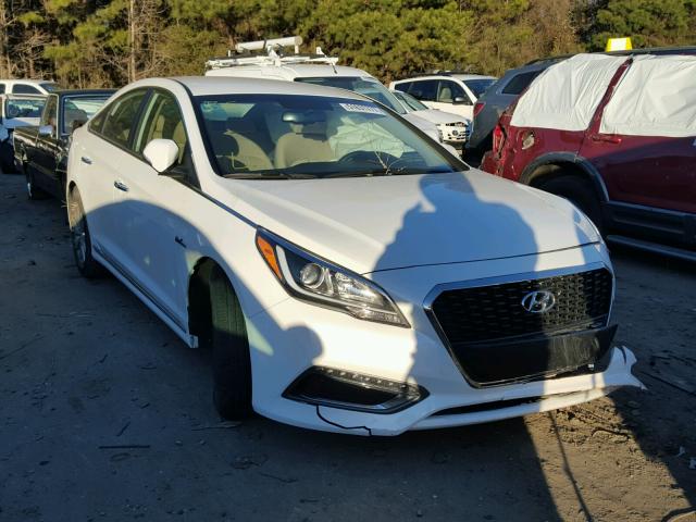 KMHE24L15HA050325 - 2017 HYUNDAI SONATA HYB WHITE photo 1