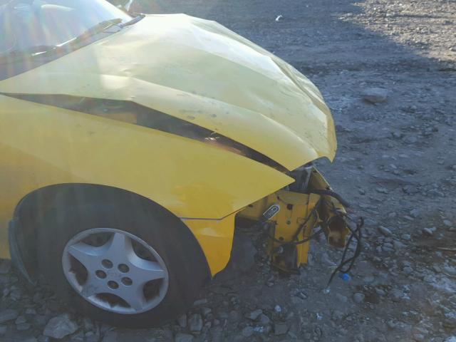 1G1JC12F137144549 - 2003 CHEVROLET CAVALIER YELLOW photo 9