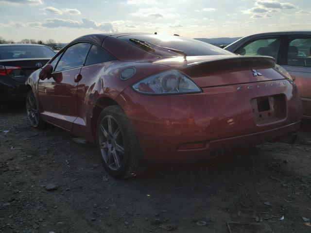 4A3AK34T88E030167 - 2008 MITSUBISHI ECLIPSE GT RED photo 3