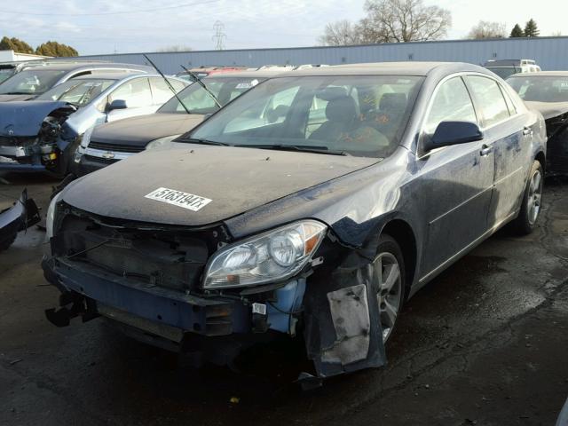 1G1ZD5EB9AF312263 - 2010 CHEVROLET MALIBU 2LT BLUE photo 2