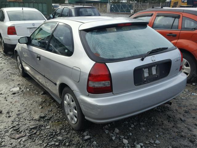 2HGEJ6346YH112900 - 2000 HONDA CIVIC DX SILVER photo 3