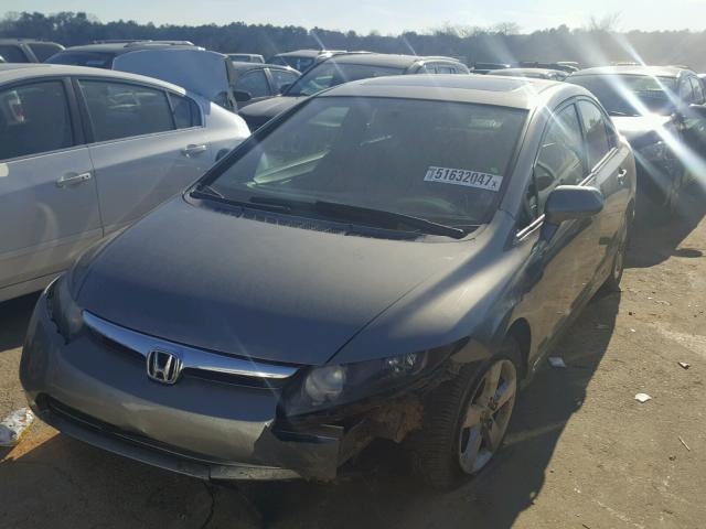 2HGFA16816H527657 - 2006 HONDA CIVIC EX GRAY photo 2