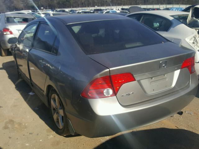 2HGFA16816H527657 - 2006 HONDA CIVIC EX GRAY photo 3