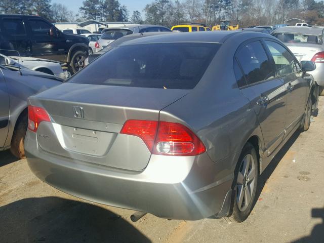 2HGFA16816H527657 - 2006 HONDA CIVIC EX GRAY photo 4