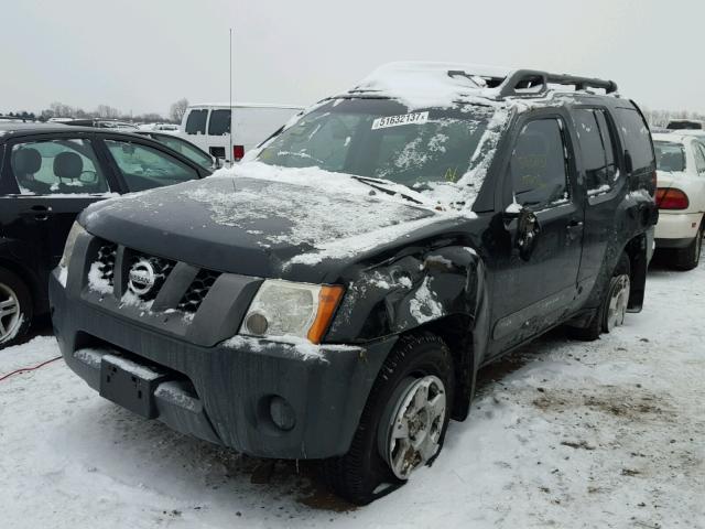 5N1AN08WX5C621522 - 2005 NISSAN XTERRA OFF BLACK photo 2